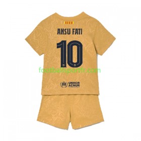 Tenue FC Barcelone Ansu Fat 10 Enfant Exterieur 2022-2023 Maillot de Foot